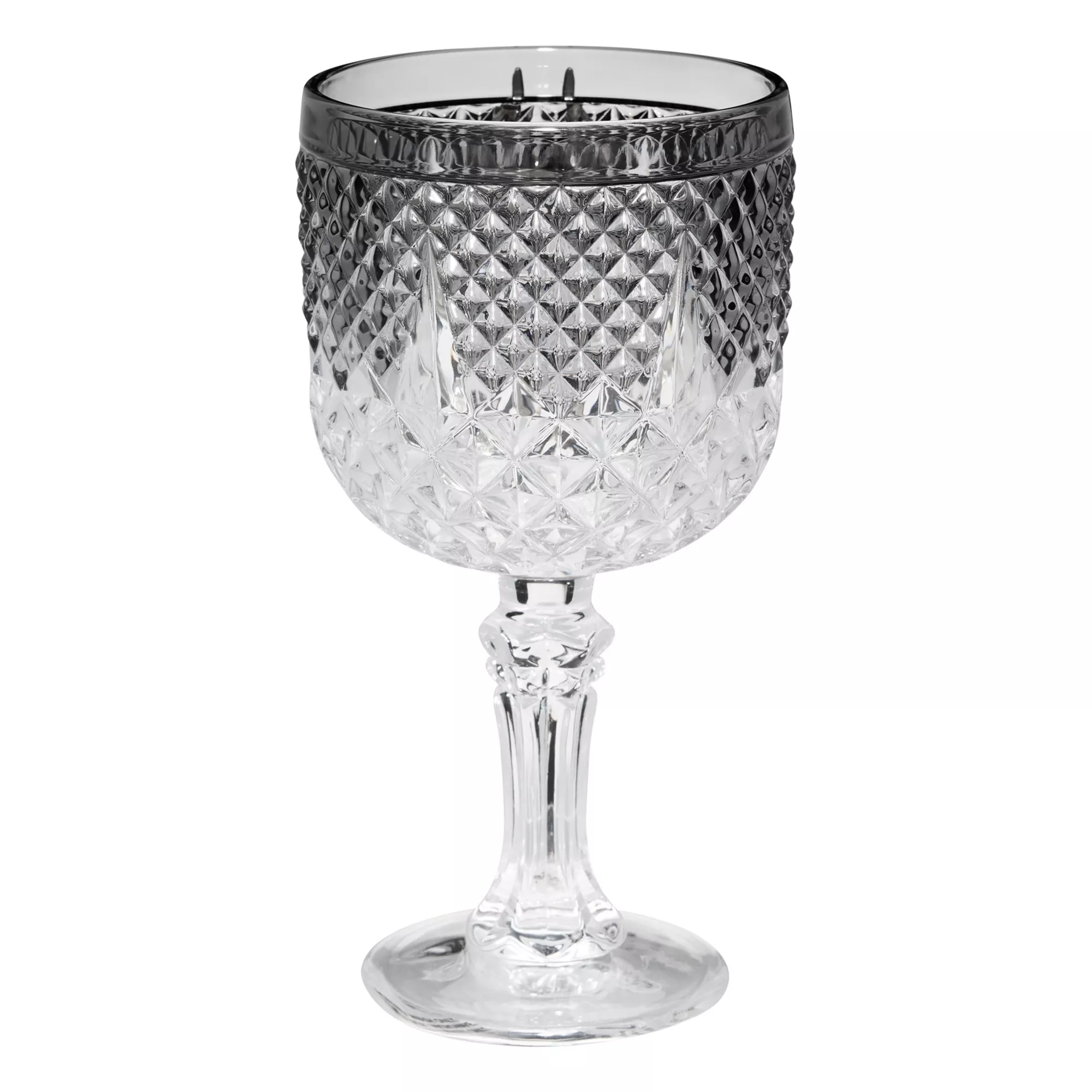 Silver Spider Gothic Glass Goblet at Spirit Halloween