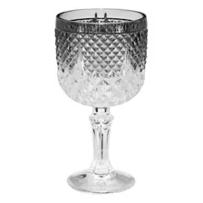 Silver Spider Gothic Glass Goblet at Spirit Halloween