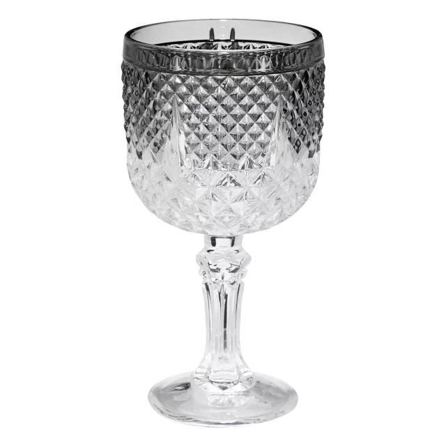 Silver Spider Gothic Glass Goblet at Spirit Halloween