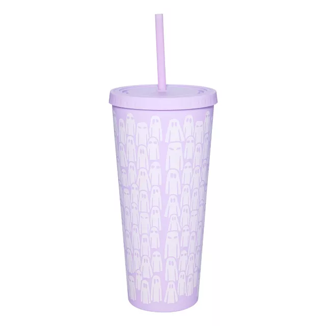 Purple Ghost Cup with Straw - 20 oz. at Spirit Halloween