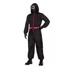 Adult Black Guard Costume -  Squid Game at Spencer's