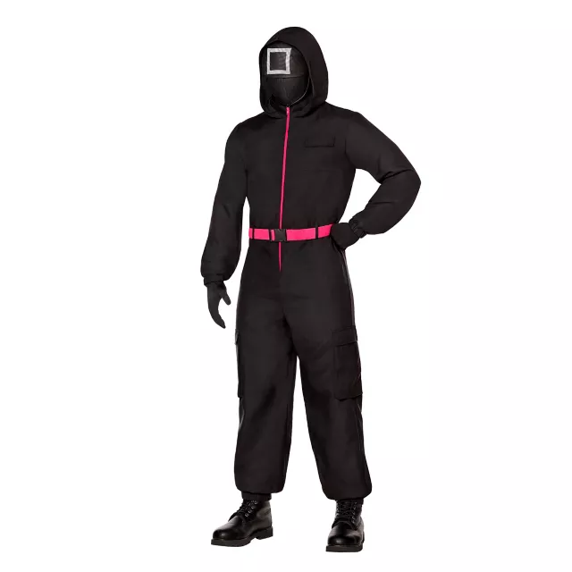 Adult Black Guard Costume -  Squid Game