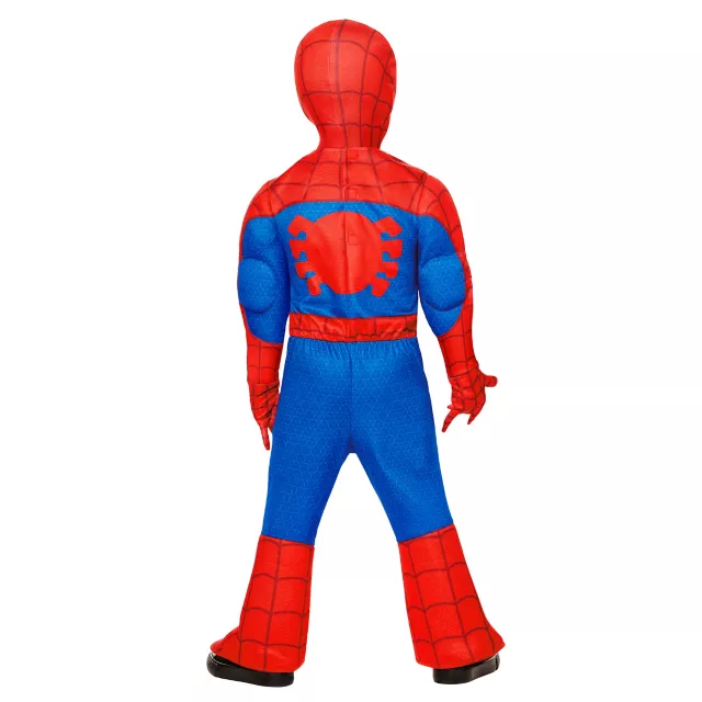 Toddler Spider-Man Muscle Suit Costume - Spidey and His Amazing Friends at Spirit Halloween