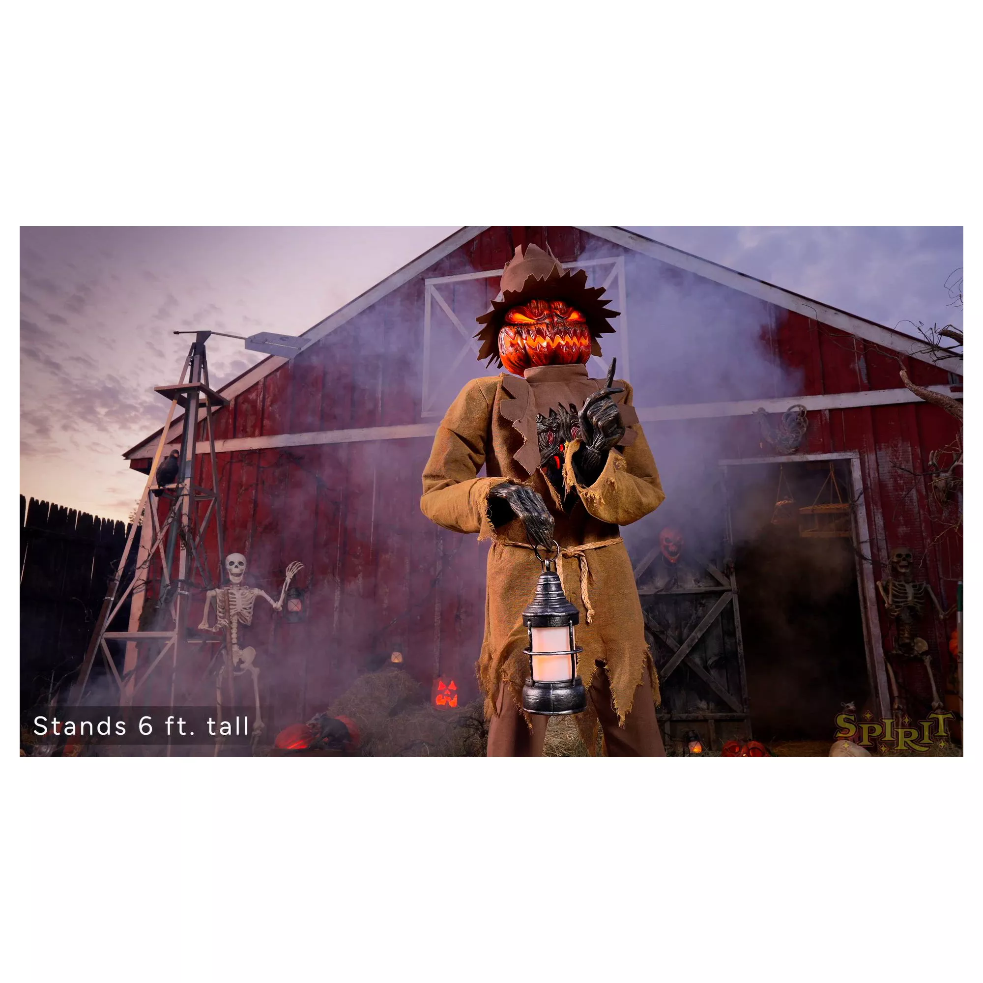 6 Ft 8 In The Lantern Keeper Animatronic