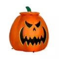 3 Ft 7 In Light-Up Animated Rising Pumpkin Cat Inflatable Decoration at Spirit Halloween