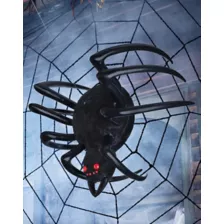 4 Ft Hanging Inflatable Furry Spider at Spirit Halloween