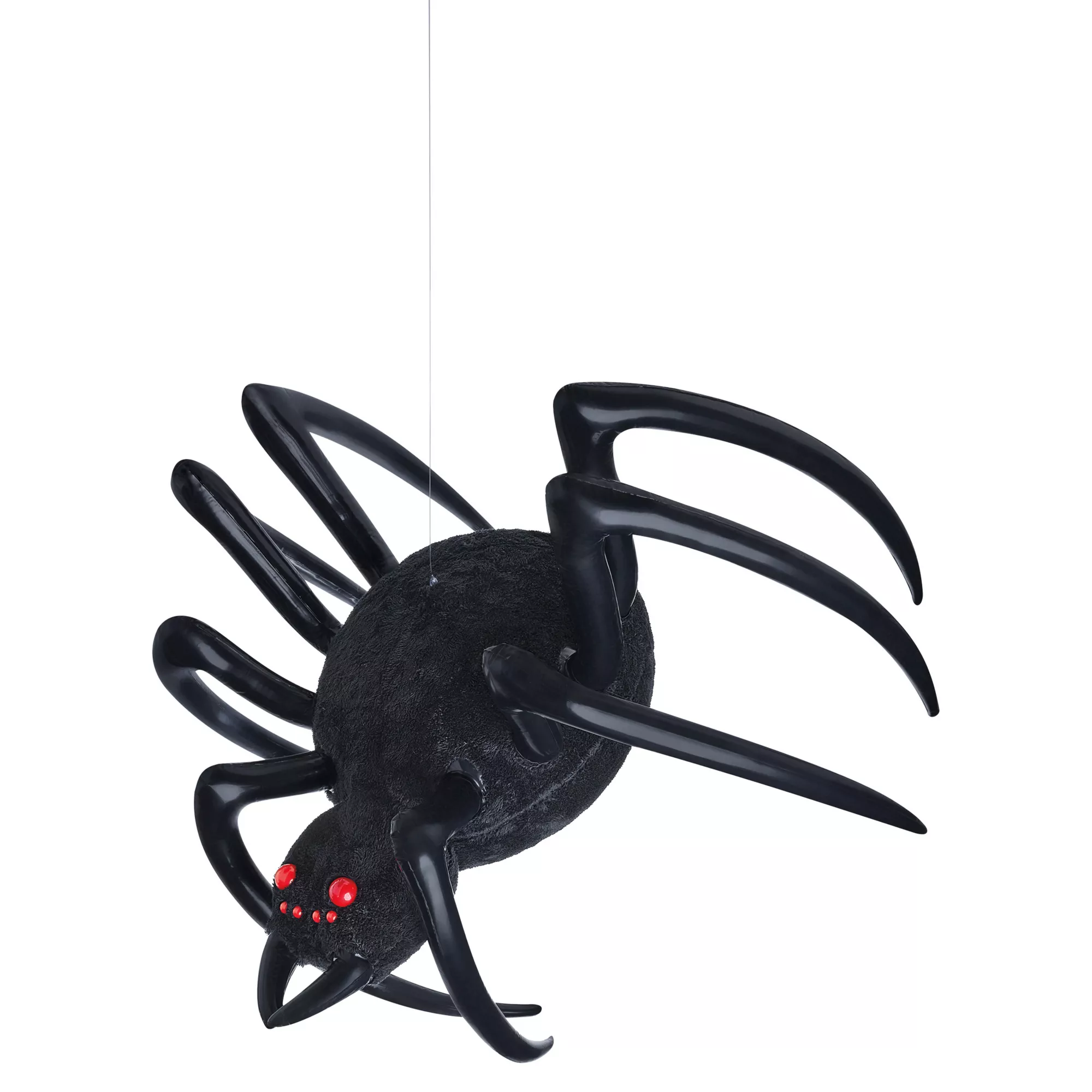 4 Ft Hanging Inflatable Furry Spider