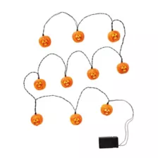 Orange Jack-o'-Lantern Skull String Lights - Halloween II at Spirit Halloween