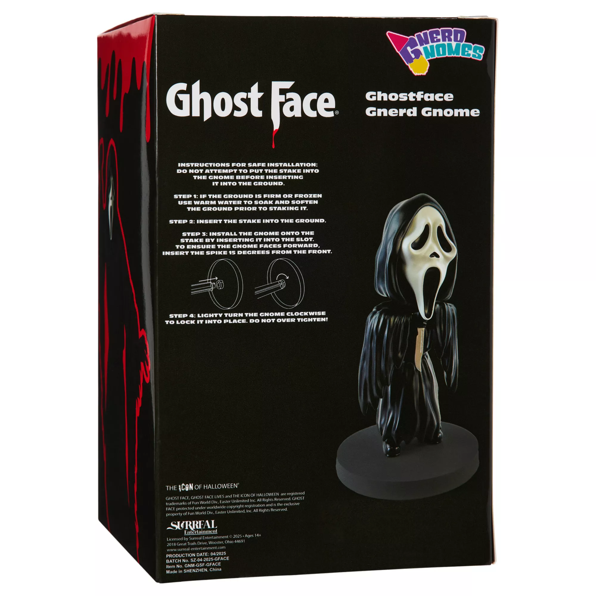 Ghost Face Lawn Gnome