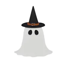 Ghost Witch Sign at Spirit Halloween