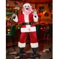 6 Ft 3 In Art the Clown Santa Claus Animatronic - Terrifier 3 at Spirit Halloween