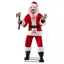 6 Ft 3 In Art the Clown Santa Claus Animatronic - Terrifier 3 at Spirit Halloween