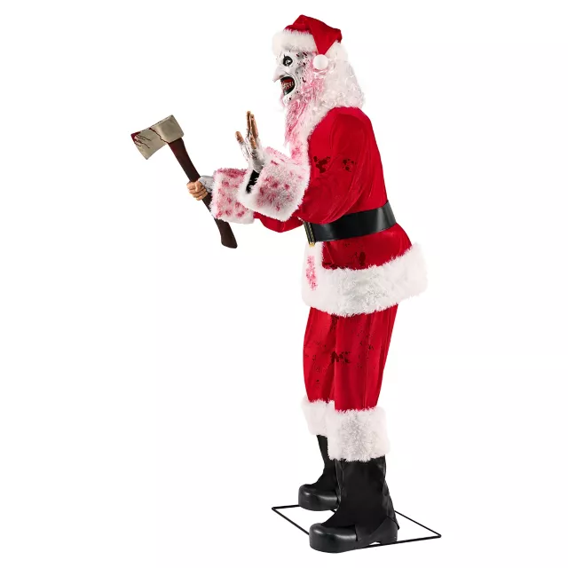 6 Ft 3 In Art the Clown Santa Claus Animatronic - Terrifier 3 at Spirit Halloween