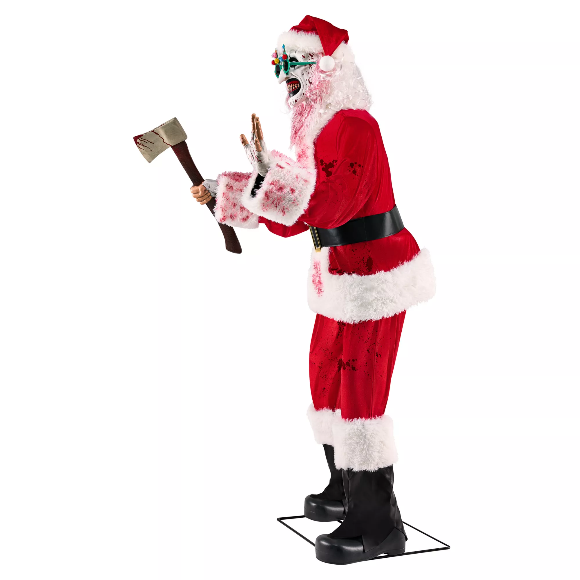 6 Ft 3 In Art the Clown Santa Claus Animatronic - Terrifier 3 at Spirit Halloween