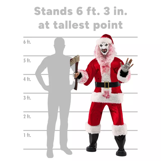 6 Ft 3 In Art the Clown Santa Claus Animatronic - Terrifier 3 at Spirit Halloween