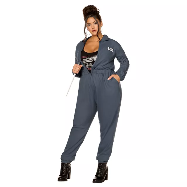Adult Michael Myers Jumpsuit with Crop Top Costume - Halloween II at Spencer's