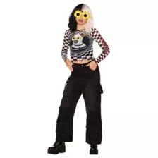 Adult Art the Clown Checkered Mesh Top - Terrifier at Spirit Halloween