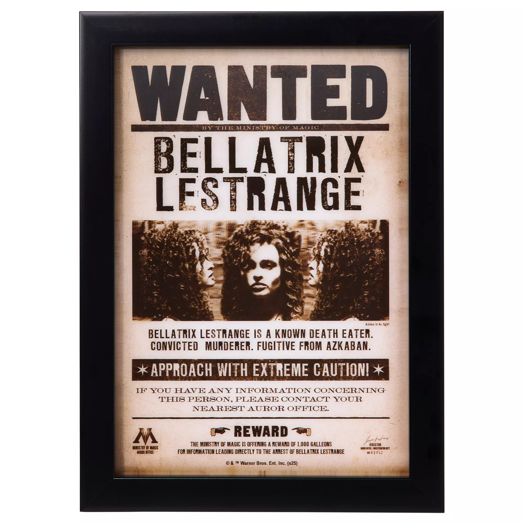Bellatrix Lestrange Mugshot Sign - Harry Potter