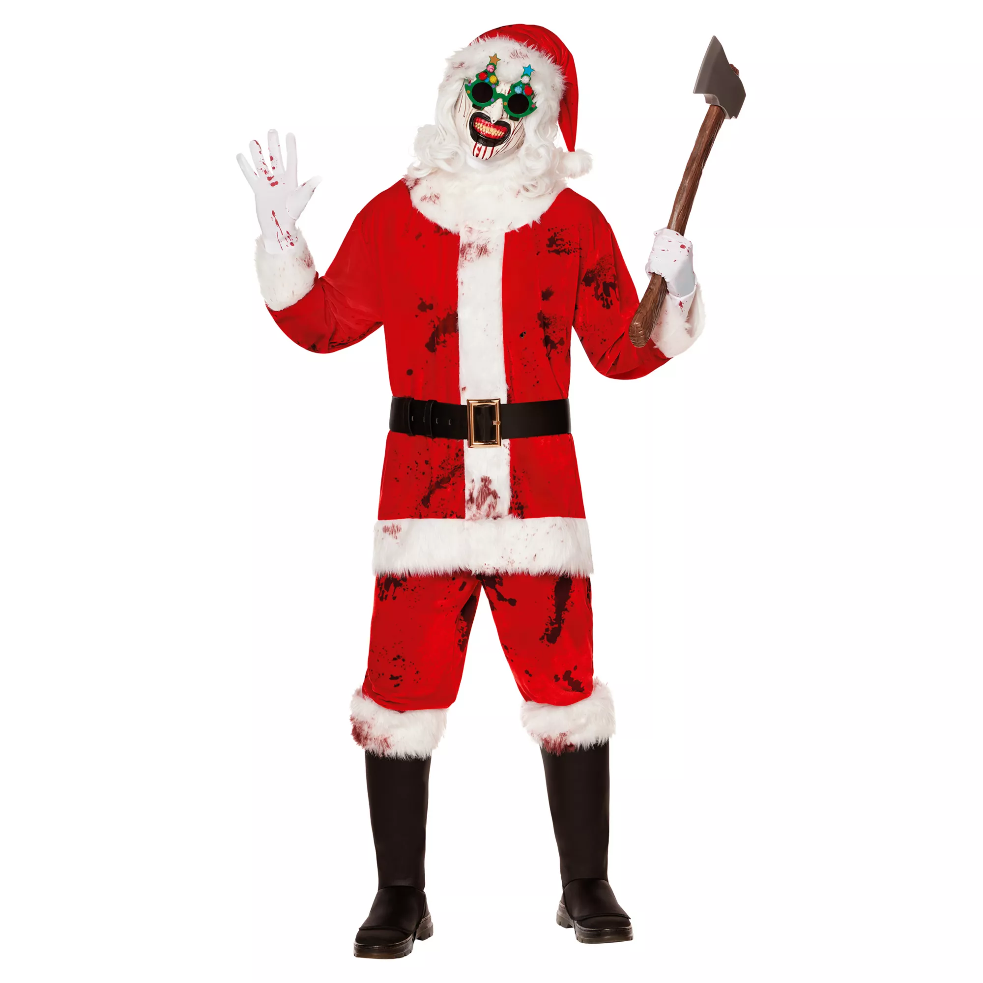 Adult Art the Clown Santa Costume - Terrifier