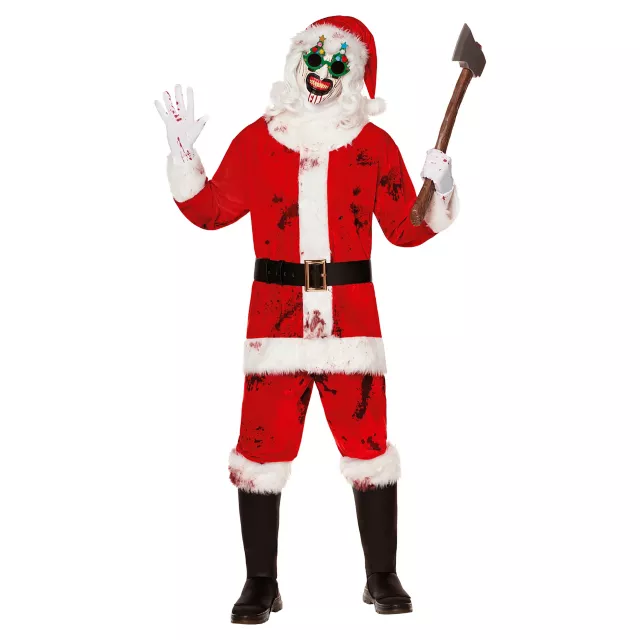 Adult Art the Clown Santa Costume - Terrifier