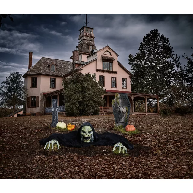Ground Breaking Tree Monster Static Prop at Spirit Halloween