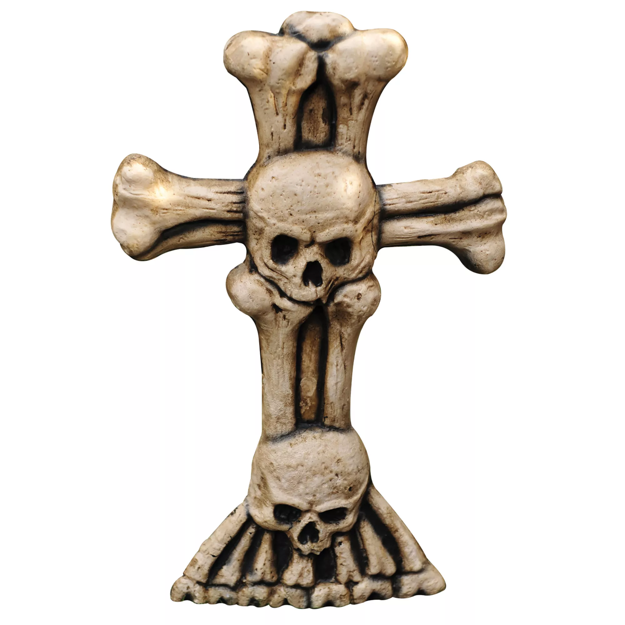 21 Inch Skull Bones Cross Tombstone at Spirit Halloween