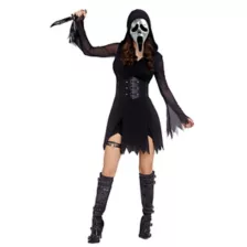 Adult Gothic Ghost Face Dress Costume at Spirit Halloween