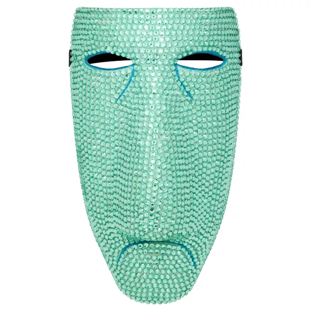 Bling Shock Green Rhinestone Half Mask -  The Nightmare Before Christmas at Spencer's