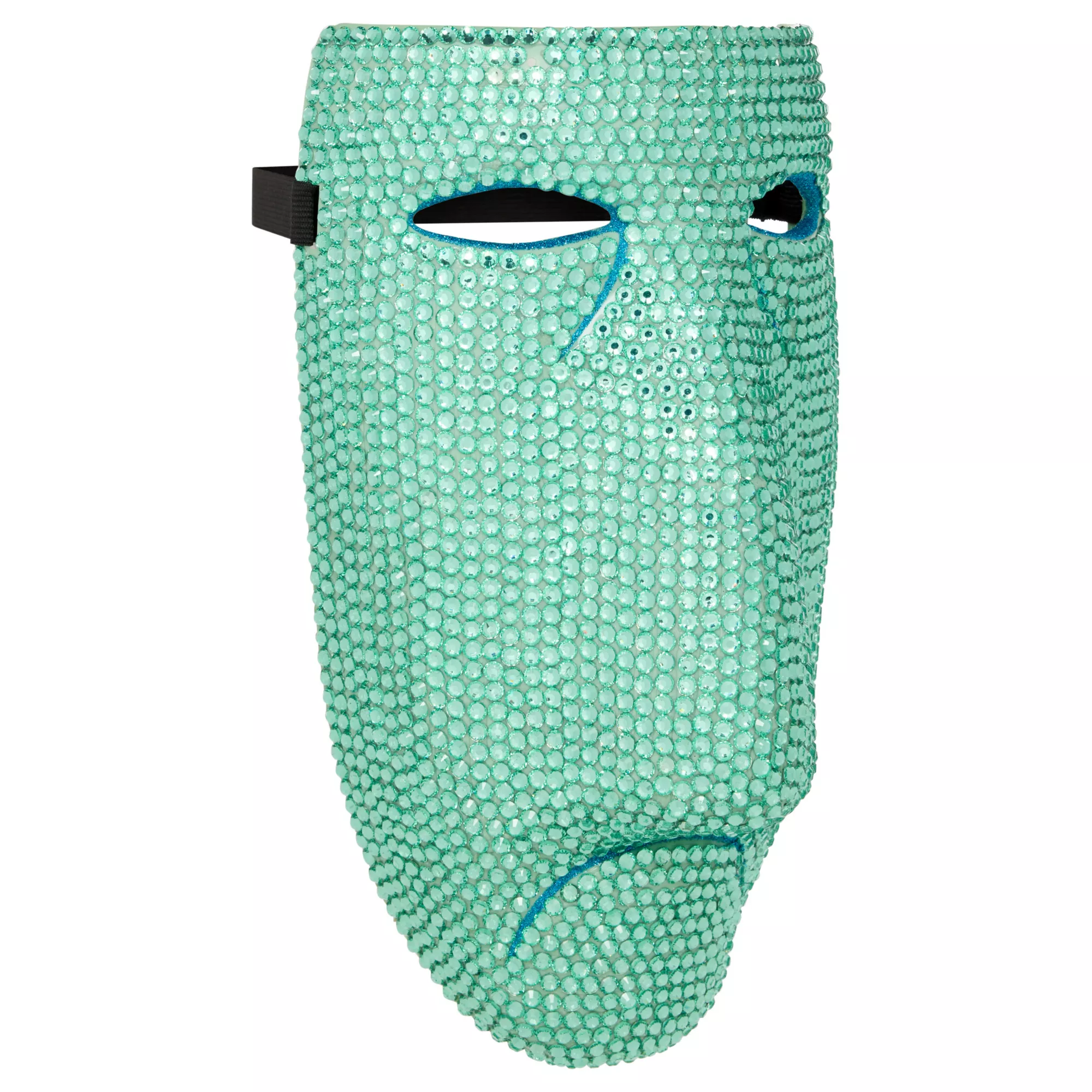 Bling Shock Green Rhinestone Half Mask -  The Nightmare Before Christmas