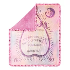 Pink Ouija Ruffle Fleece Blanket at Spirit Halloween
