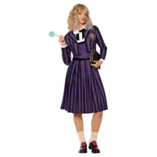 Adult Enid Sinclair Nevermore Academy Uniform Costume - Wednesday at Spencer's