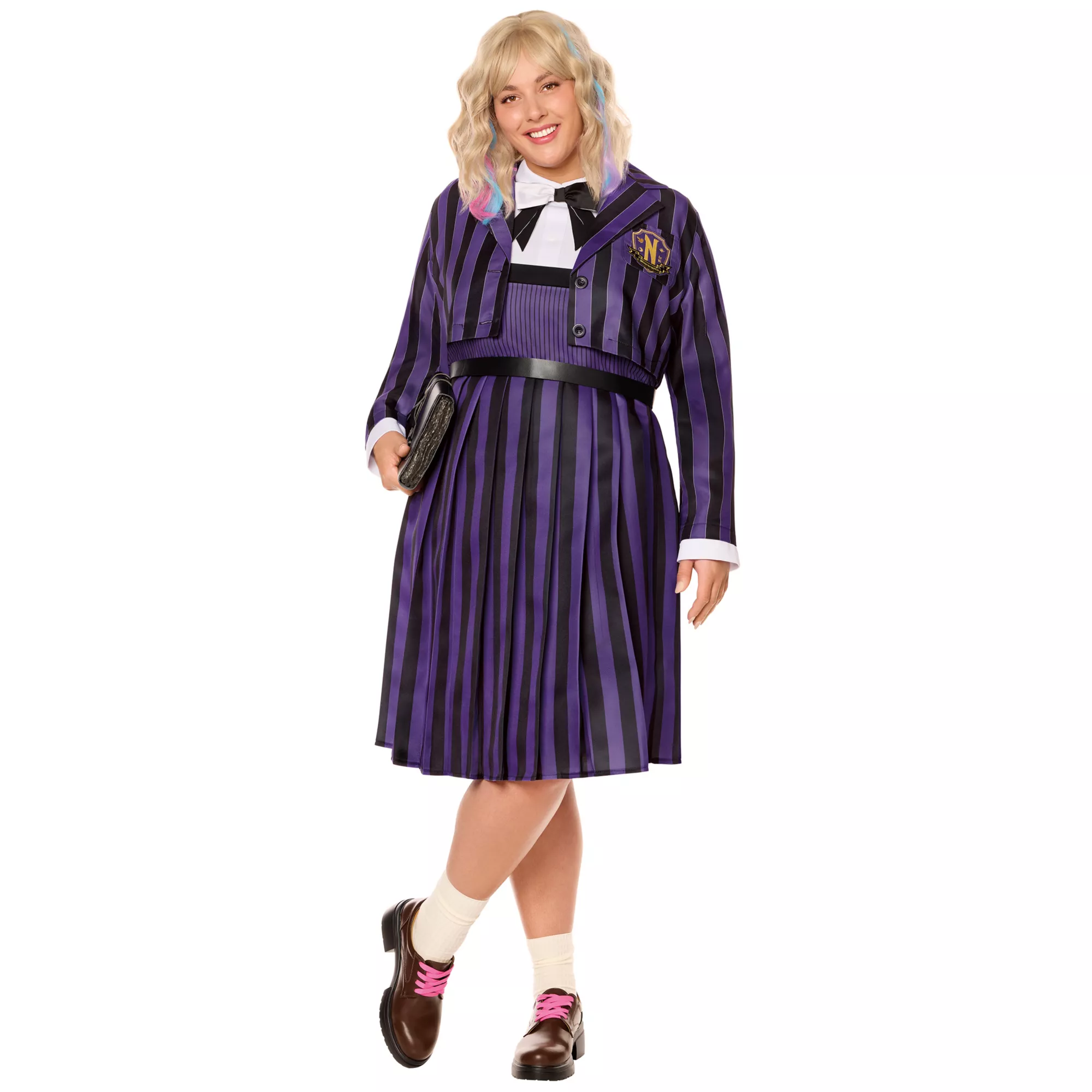 Adult Enid Sinclair Nevermore Academy Uniform Costume - Wednesday at Spencer's