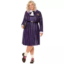 Adult Enid Sinclair Nevermore Academy Uniform Costume - Wednesday at Spencer's
