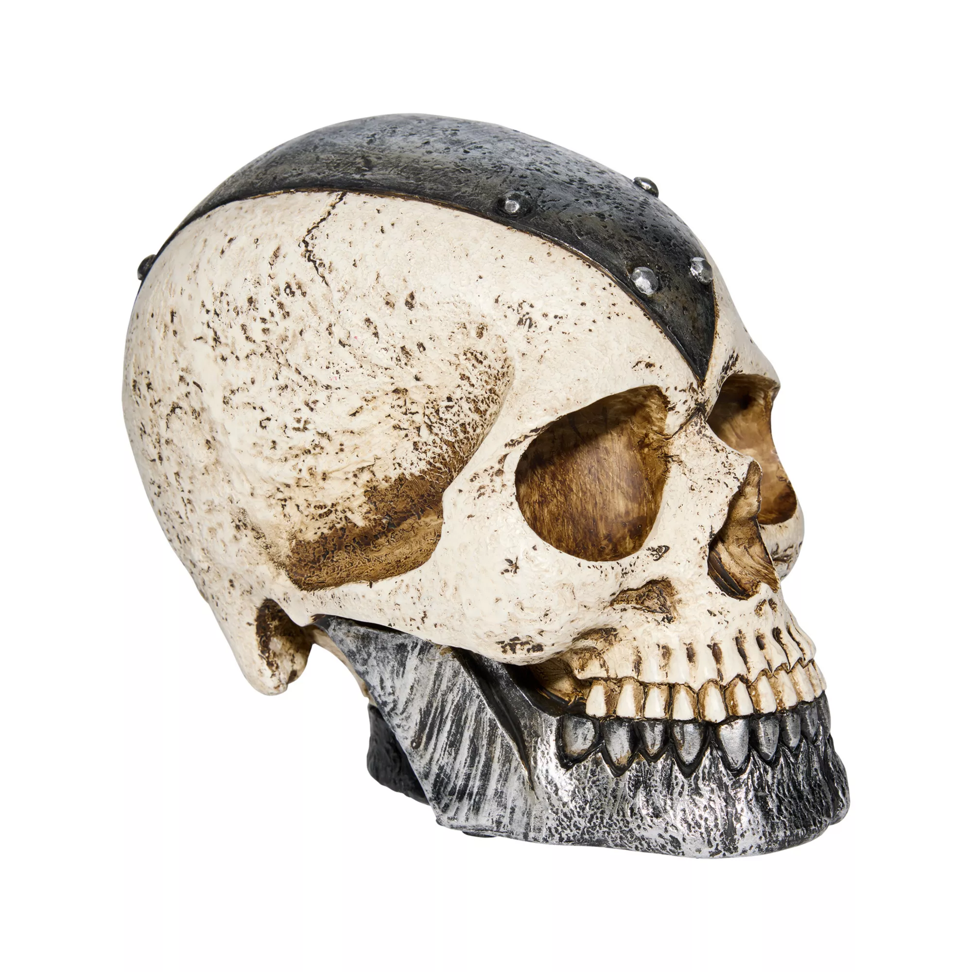 6 Inch Iron Armored Skull