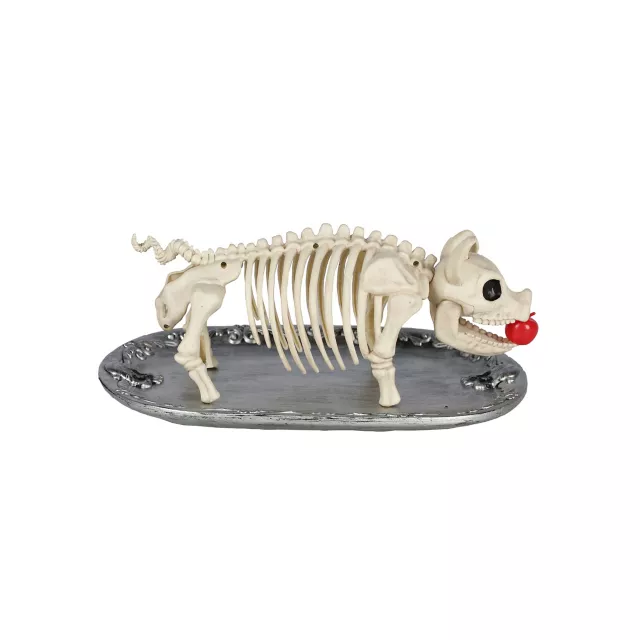 Skeleton Pig on a Platter at Spencer's