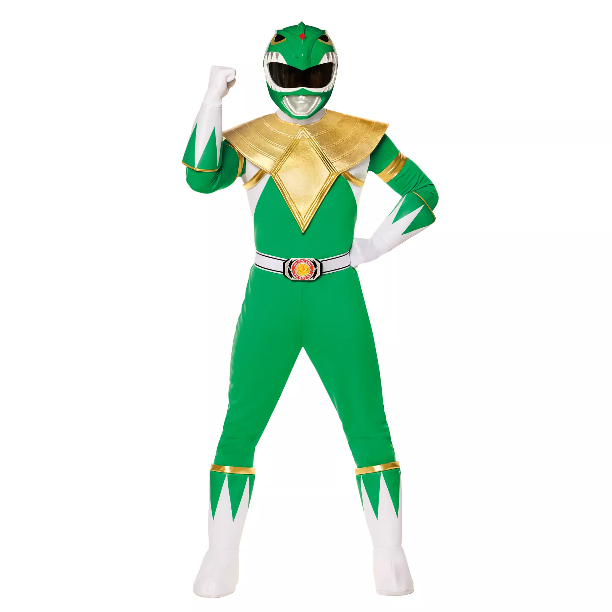 Adult Green Power Ranger Costume - Mighty Morphin Power Rangers at Spirit Halloween