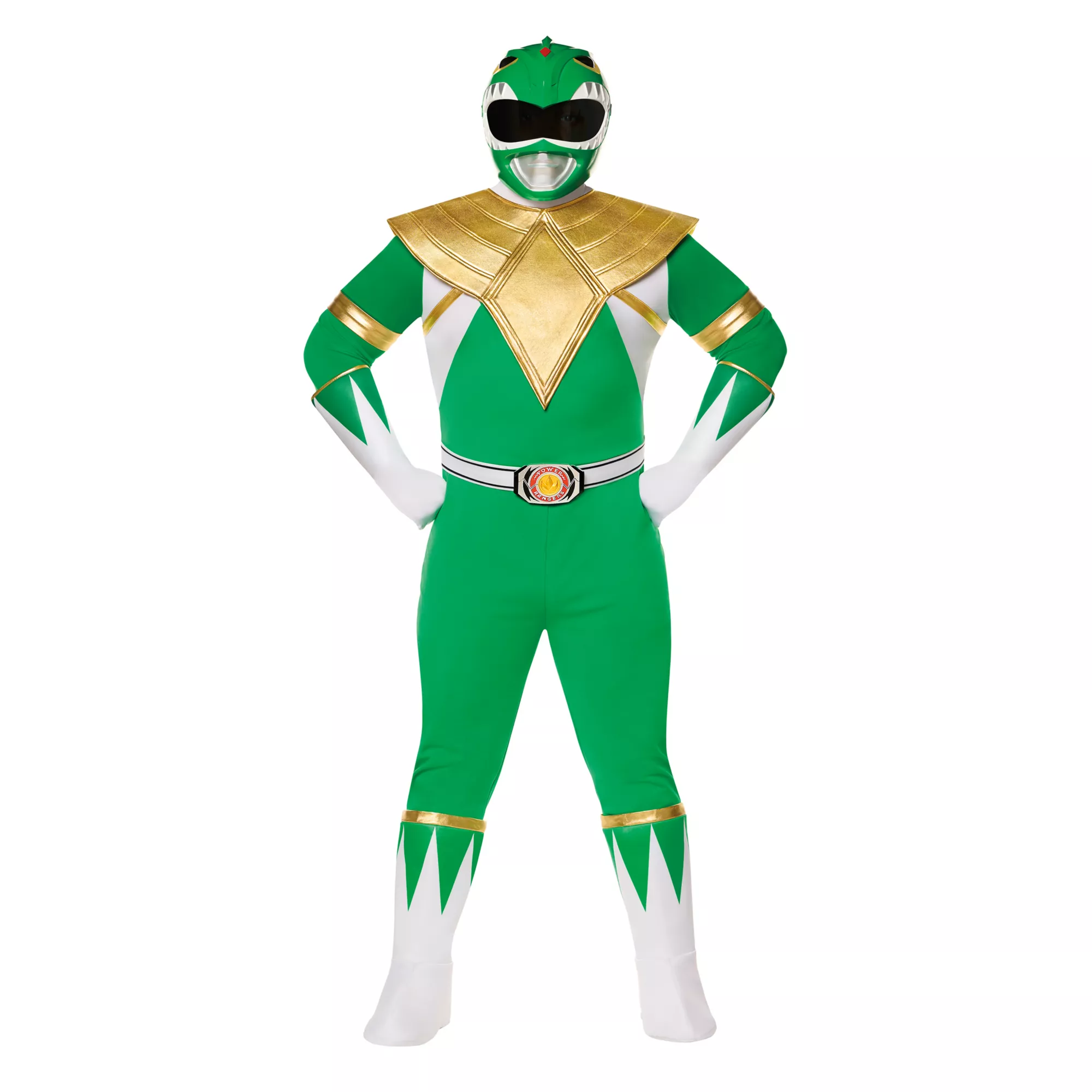 Adult Green Power Ranger Costume - Mighty Morphin Rangers