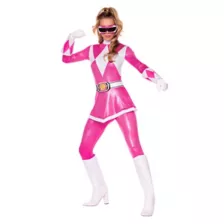 Adult Pink Power Ranger Costume - Mighty Morphin Power Rangers at Spirit Halloween