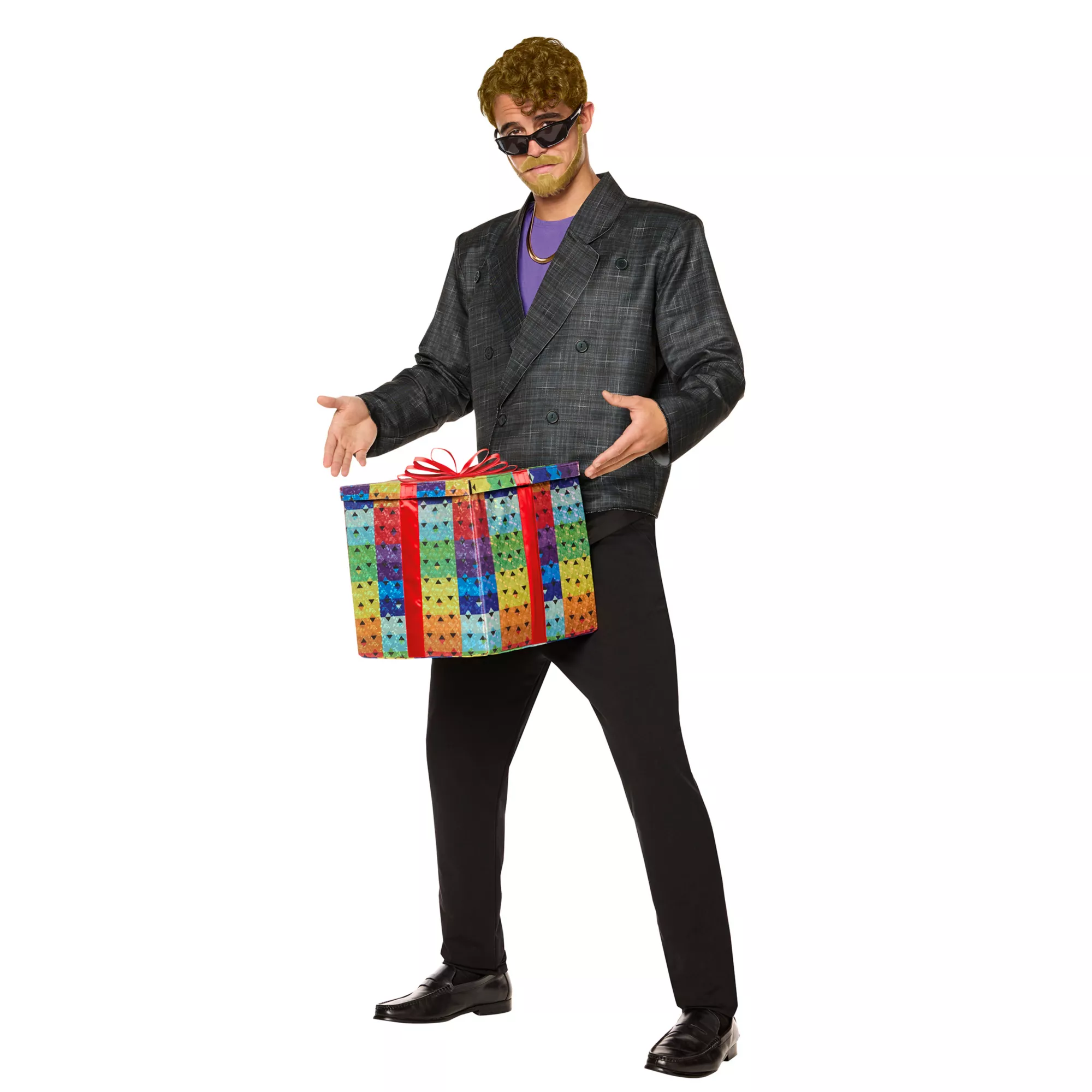 Adult Dick in a Box Blonde Costume -  Saturday Night Live at Spencer's
