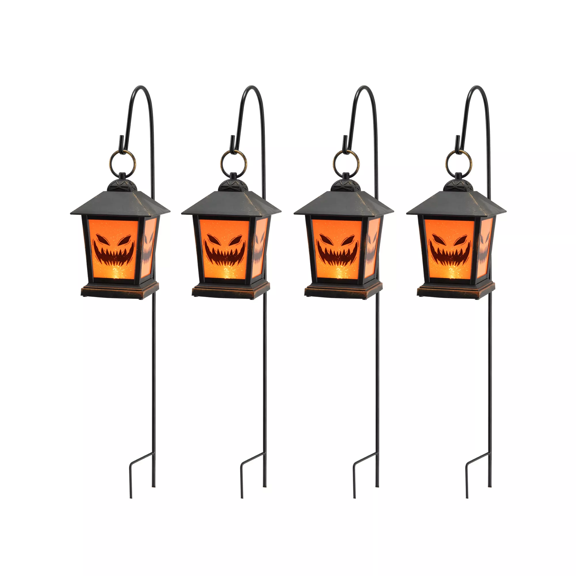 LED Jack-O-Lantern Pathway Markers - 4 Pack at Spirit Halloween