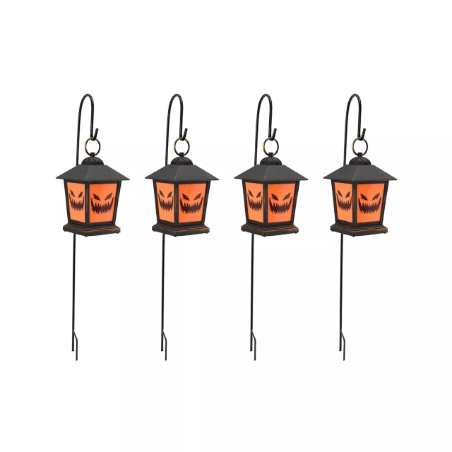 LED Jack-O-Lantern Pathway Markers - 4 Pack at Spirit Halloween