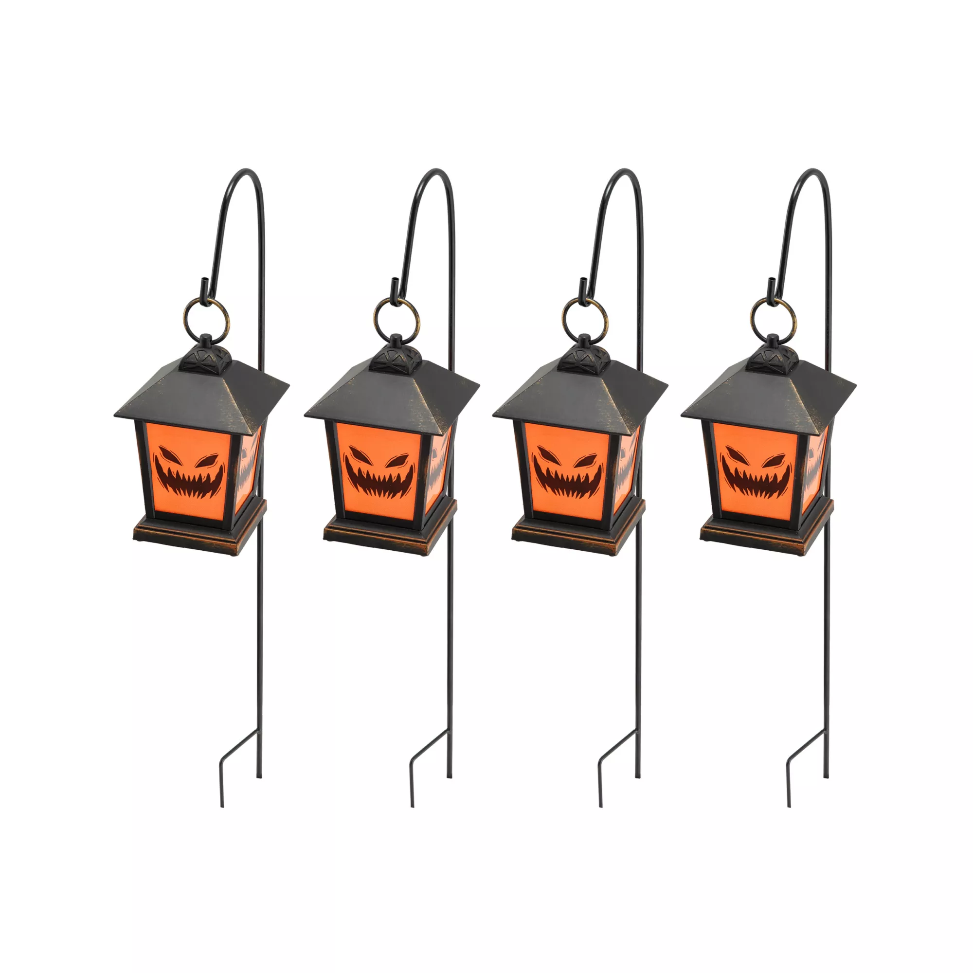 LED Jack-O-Lantern Pathway Markers - 4 Pack at Spirit Halloween