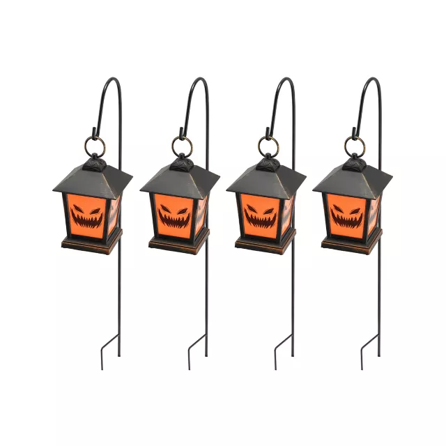 LED Jack-O-Lantern Pathway Markers - 4 Pack at Spirit Halloween
