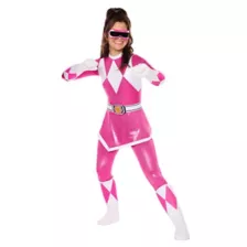 Kids Pink Power Ranger Jumpsuit Costume at Spirit Halloween