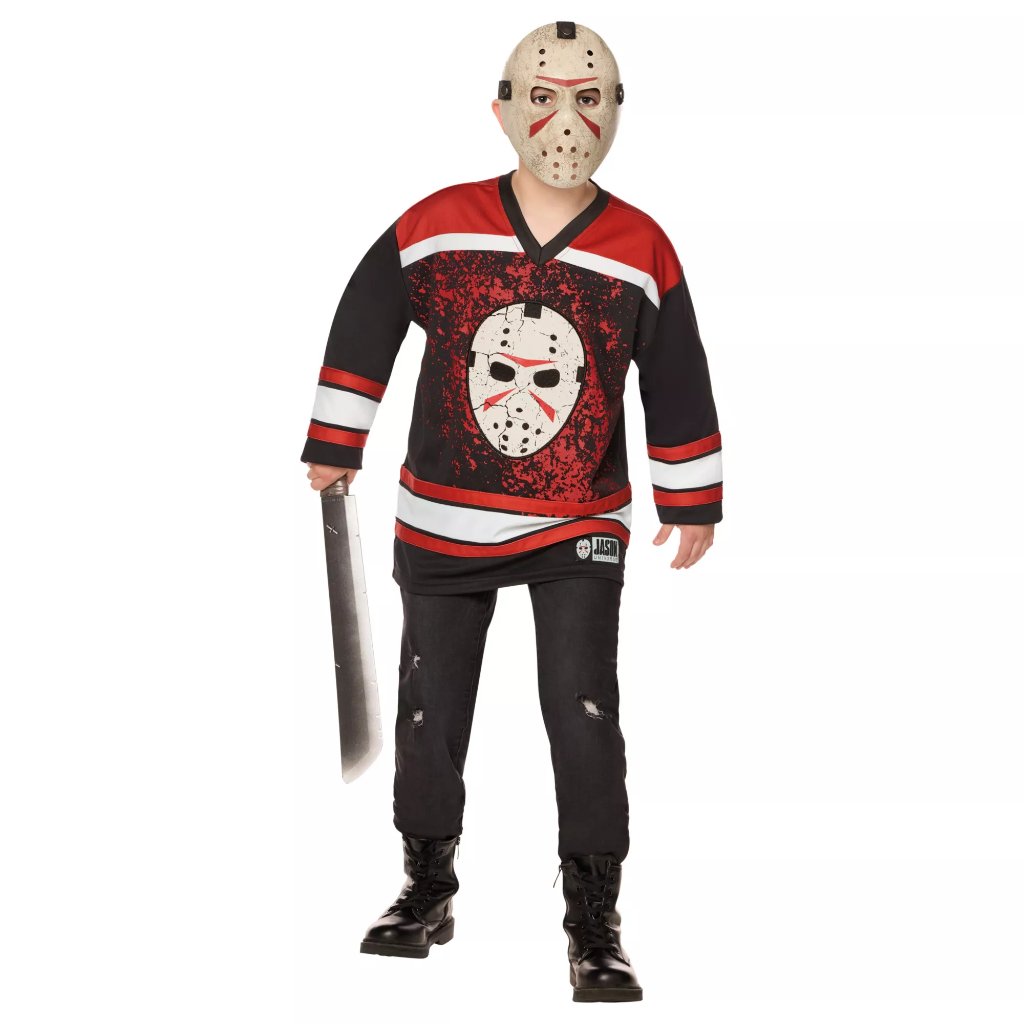 Kids Jason Jersey and Mask Costume Kit - Jason Universe at Spirit Halloween