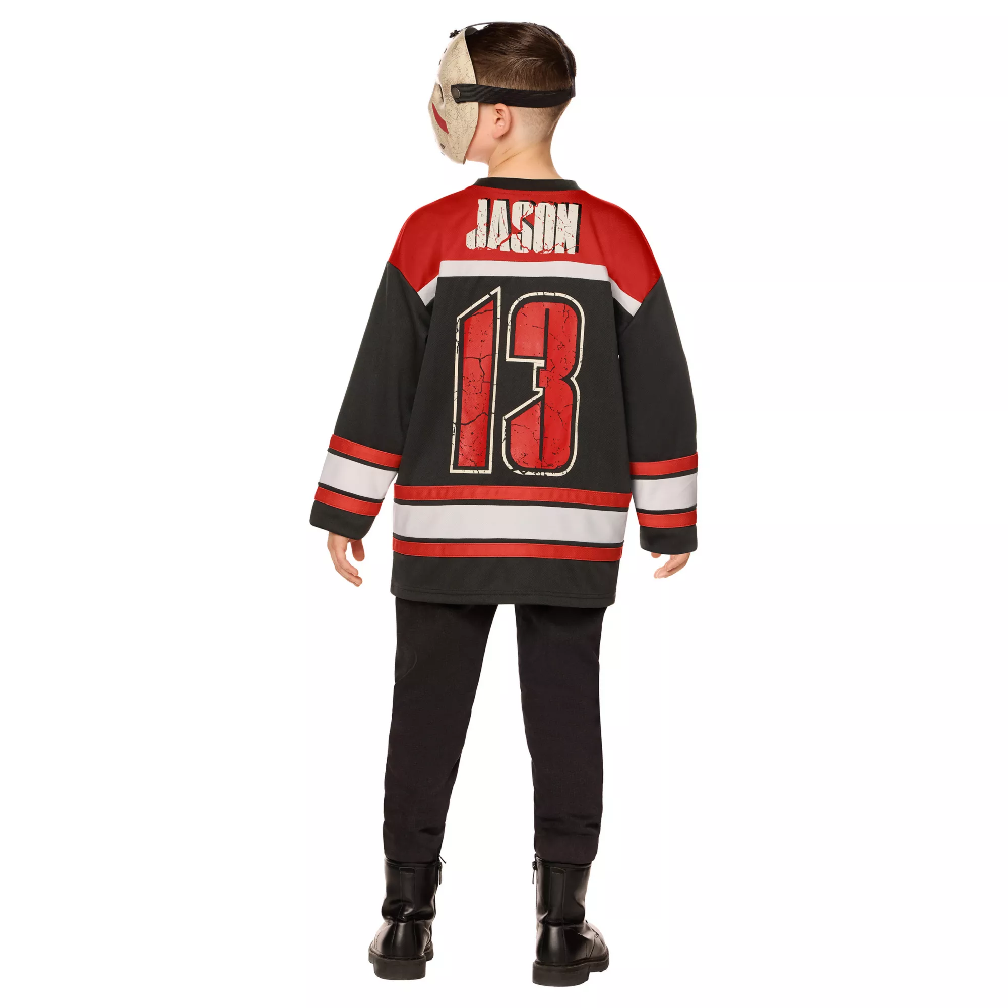 Kids Jason Voorhees Jersey and Mask Costume Kit - Friday the 13th