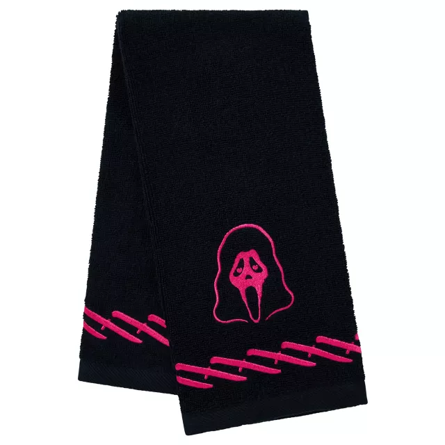 Ghost Face Pink and Black Bath Towel
