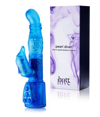 Pearl Diver Dolphin G-Spot Vibrator 10 Inch - Hott Love