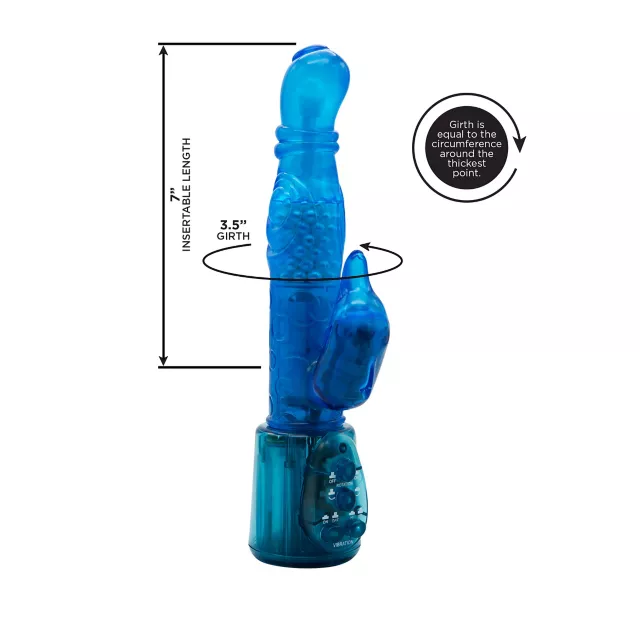 Pearl Diver Dolphin G-Spot Vibrator 10 Inch - Hott Love at Spencer's