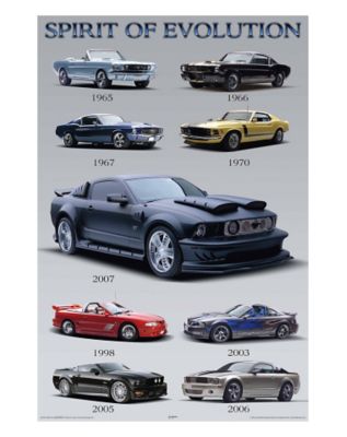 Ford Mustang 'Spirit of Evolution' Poster - Spencer's